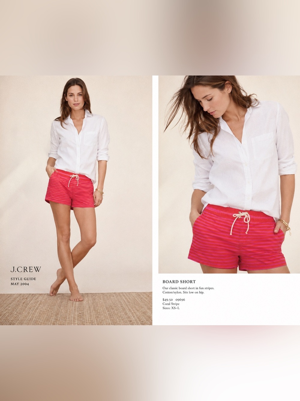 J. Crew Coral and Pink Striped Shorts 12
